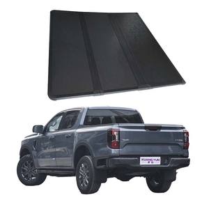 Tri-fold Hard Best Top 2024-2025 cama de acero impermeable dosel Tonneau cubierta para TUNDRA todoterreno camioneta - Product Image 1