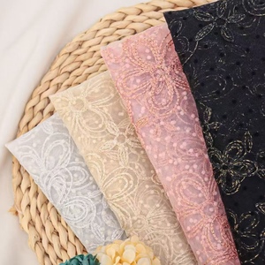 ゴールドコードストランドプラムブロッサムソフトレースフランス高級ウェディングアメリカとスイスの高価なピュアドレスレース生地 - Product Image 6