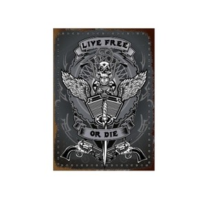 Panneau Métallique Rétro Vintage, Plaque Décorative Murale pour Bar et Garage, Affiche Murale Style Route Routière, Décoration Artisanale - Product Image 1