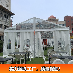 Aluminum Alloy Transparent <b>Tent</b> 10M-50M Span Wedding Party Event <b>Canopy</b> Four Season Waterproof Modular Construction - Product Image 2