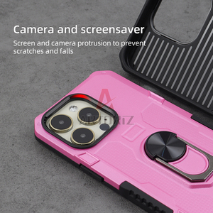 Custodia per telefono con cavalletto per samsung <span class=keywords><strong>galaxy</strong></span> a03s <span class=keywords><strong>cover</strong></span> hybrid antiurto kickstand ring phone case - Product Image 5