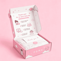 Boîte en carton ondulé écologique personnalisée avec impression recto-verso et papier de soie pour vêtements, chaussures, jouets et fournitures scolaires pour enfants