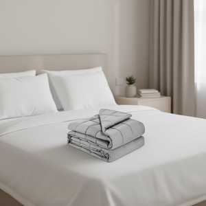 Manta Ponderada Tamaño Queen 25lb 60 X 80 Relleno de Perlas de Vidrio 100% Algodón Acolchada Transpirable para Cama - Product Image 2