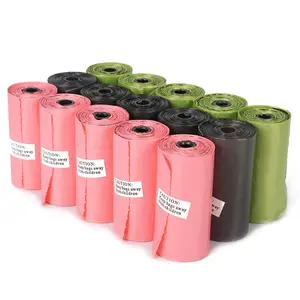 High Quality Portable Biodegradable Plastic Doggy Scent Garbag Bag Pet Dog Poop Waste Bag On Roll