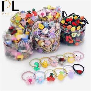 بيع بالجملة سلسلة فاكهة راتنجات فاخرة للأطفال مجموعة إكسسوارات مرنة للفتيات وصلات شعر للأطفال - Product Image 1