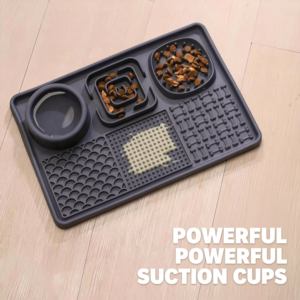 <span class=keywords><strong>Tapis</strong></span> à lécher personnalisé pour <span class=keywords><strong>chien</strong></span> et chat, lot <span class=keywords><strong>de</strong></span> 2, avec ventouse, gamelle anti-glouton pour animaux, <span class=keywords><strong>tapis</strong></span> à lécher en silicone pour soulager l'anxiété des chiens - Product Image 4