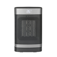 Chauffage d'appoint portable électrique pour intérieur avec thermostat, mode ventilateur, 1500W, céramique PTC, chauffage rapide et sécurisé