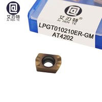 Outils de coupe LPGT010210ER-GM, plaquettes de fraisage CNC indexables en carbure à alimentation élevée pour l'acier inoxydable et les alliages résistants à la chaleur