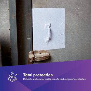 Tissu de protection liquide auto-adhésif 3M, 28 po x 300 pi, bleu, à peler et coller, adhésif temporaire puissant pour surfaces en tissu - Product Image 3