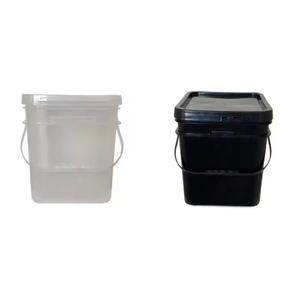 Seau carré en plastique de <span class=keywords><strong>20</strong></span> <span class=keywords><strong>litres</strong></span> avec couvercle à vis Tambour ménager en PP de qualité alimentaire pour le lavage de voiture à essence utilisé comme baril ou canette - Product Image 1