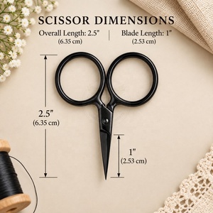 Tijeras de Bordado Profesionales Verdes, Tijeras de Precisión para Coser, Tijeras para Cortar Hilo - Product Image 2