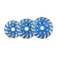 100/115/125mm Turbo tasse roue diamant meule meuleuse d'angle fritté diamant meule abrasive disque de meulage pour béton