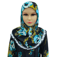 Abaya – robe musulmane pour enfants, imprimé de motifs turcs, égyptien, dubaï, Hijab, Kaftan, vêtements de prière