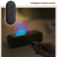 Diffuseur d'huiles essentielles aromatiques à LED colorées, dynamique, aromathérapie, humidificateur, 250 ml, USB, électrique, ultrasonique, flamme, pour la maison
