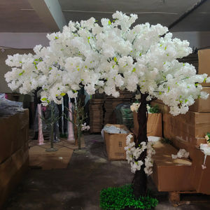 AT2004, pièce maîtresse d'arbre de fleurs de <span class=keywords><strong>cerisier</strong></span> en soie artificielle, faux arbre sakura <span class=keywords><strong>japonais</strong></span> rose <span class=keywords><strong>blanc</strong></span> de 8 pieds pour décoration de mariage - Product Image 2