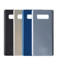 Coque arrière en verre pour Samsung Galaxy Note 8 N950F avec/sans objectif d'appareil photo, pièce de rechange pour réparation