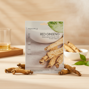RENOBLE Travel Size Facial Sheet Pack in Red Ginseng Hydratant Ampoule Sheet Pack par CEJ BEAUTY 22ML pour Peau Sèche 400pcs - Product Image 3