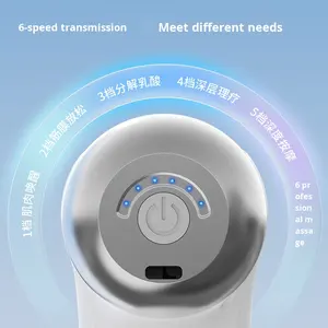 Pistola eléctrica de Fascia de varios cabezales para cuerpo, hogar, Fitness, relajación del cuello, masaje deportivo, Mini masajeador eléctrico transfronterizo - Product Image 3