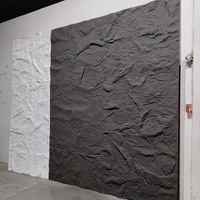 Panneaux muraux en pierre artificielle en polyuréthane légers et bon marché, panneaux muraux en pierre 3D en PU, imperméables pour les murs