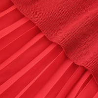 Robe Midi Chic et Tendance pour Femme PB&ZA Été 2026 – Nouvelle Collection, Manches Courtes, Tricotée, Épissée, Longue, Style Rétro Décontracté et Élégant