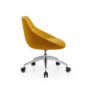 Chaise de bureau ergonomique moderne avec dossier réglable et fonction pivotante Mobilier de salon de beauté Mobilier de réception Chaise en tissu - Product Image 3