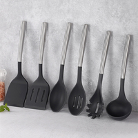 Manjia Ustensiles de cuisine Ensemble d'ustensiles de cuisine en silicone antiadhésif Outils de cuisine Gadgets pour ustensiles de cuisine antiadhésifs