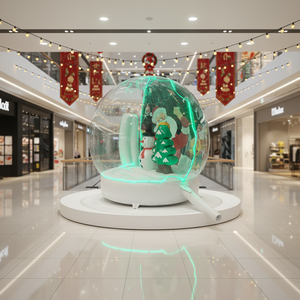 Décoration <span class=keywords><strong>de</strong></span> Noël géante d'extérieur, globes à <span class=keywords><strong>neige</strong></span> gonflables, tentes en forme <span class=keywords><strong>de</strong></span> dôme transparentes, boules <span class=keywords><strong>de</strong></span> <span class=keywords><strong>neige</strong></span> pour affichage publicitaire - Product Image 1