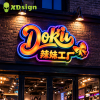 XDSIGN Enseigne néon LED personnalisée rapide, livraison rapide, design personnalisé, étanche IP65, connectée Bluetooth, publicité directionnelle