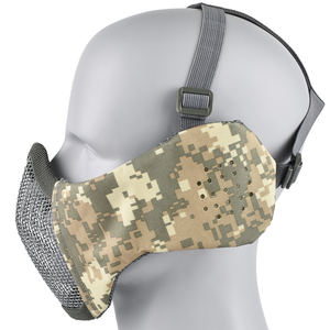 ZLang V12 masker wajah multiwarna, masker wajah taktis latihan berburu <span class=keywords><strong>Airsoft</strong></span> CS pelindung telinga - Product Image 4