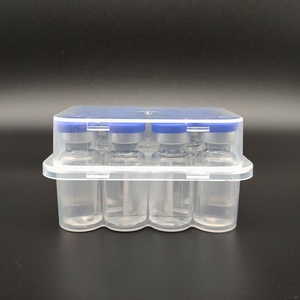 3ml 10-Cell Plastic Vial Storage Box, Transparent PP Material with Secure Lid, for Laboratory Samples & Cosmetic <b>Containers</b> - Product Image 2