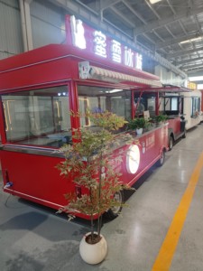 Ice Cream Trailer Mobile Catering Food Truck Galvanized Steel Construction Stainless Steel Frame <b>Rust</b> Resistant Fast Food - Product Image 4