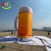 Marque promotion modèle gonflable bouteille de bière gonflable verre gonflable