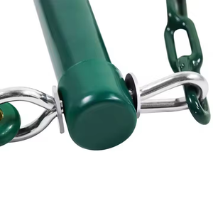 <span class=keywords><strong>Barre</strong></span> de <span class=keywords><strong>Trapeze</strong></span> pour Balançoire Extérieure pour Enfants Robuste avec Chaîne en Acier Revêtue de Plastique et Anneaux Triangulaires - Product Image 6