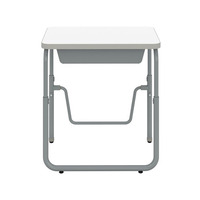 Bureau d'étude moderne pour une personne, plateau en bois, design simple, table de classe pour mobilier scolaire