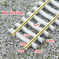 Modèle de train HO, chemin de fer HO, échelle 1:87, rails flexibles, 46 cm avec connecteurs de rails et vis