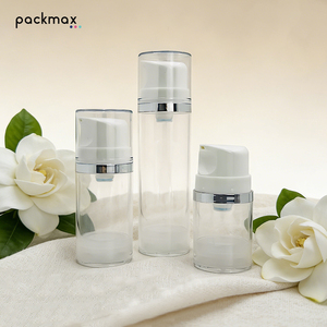 Flacon pompe sans air AS – 50ml 80ml 100ml 120ml 150ml Distributeur en plastique rechargeable pour cosmétiques - Product Image 3
