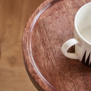 Mesa auxiliar con candelabro, mesa esquinera retro de madera maciza, mesa auxiliar de lujo ligero para mini sofá, mesa para tazas, estante móvil para cabecera de cama - Product Image 3