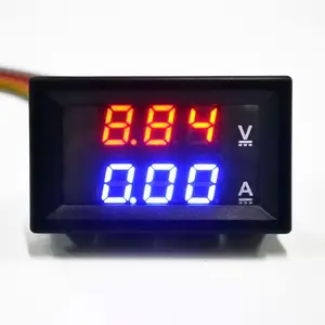 Mini Digital Voltmeter Ampere meter DC 100V 10A Rot Blau Dual LED Anzeige