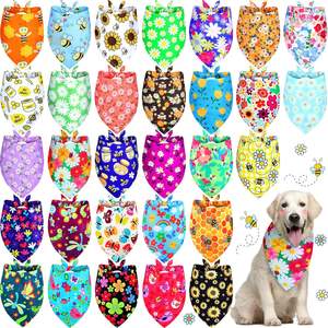 צעיפים לשטיפת חיות מחמד עבור כלב גדול כלב אישית בנדנה צווארון חג - Product Image 1