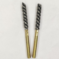 Brosse en acier au carbone pour polissage de tubes, ébavurage industriel, nettoyage de conduites, qualité DIY, fabricant OEM Chine, 1 brosse, longueur de bristle 1/4
