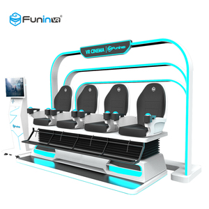 Parque temático Zhuoyuan Vr Simulador <span class=keywords><strong>de</strong></span> realidad virtual Películas emocionantes 4 asientos 9d Vr Cinema - Product Image 4