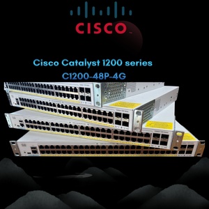 For C1200-48P-4G Catalyst 1200 48 Port Full <b>PoE</b>+ 370W 4x1G SFP Uplinks Managed Stackable SNMP <b>Switch</b> 1 Year NIB Ready Ship - Product Image 1