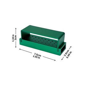 Bloques para Fresas Dentales de 30 Orificios, Estuche para Agujas de Torno de Doble Uso (Alta y Baja Velocidad) con Desinfección para Consultorio Dental - Product Image 2