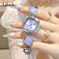 LABAOLI LA678 New Niche Irregular Design Diamond Bracelet Watch pour les femmes haut de gamme et exquis Nacre Quartz Watch