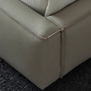 Letto Matrimoniale Zayshine di Lusso in Vera Pelle Stile Minimalista Italiano, Letto <span class=keywords><strong>King</strong></span>-<span class=keywords><strong>Size</strong></span> da 1,8 Metri con Contenitore, Letto Morbido Matrimoniale di Grandi Dimensioni per Camera da Letto Padronale - Product Image 6