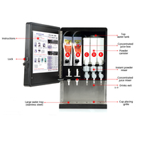 Distributeur automatique de boissons 50S(3+2) pour jus froid et café chaud, distributeur automatique de café, utilisation en restaurant