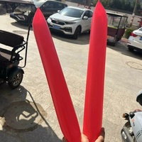 Bâton de bruit gonflable en plastique personnalisé avec logo pour événements sportifs, bâton de supporter pour l'ambiance d'équipe