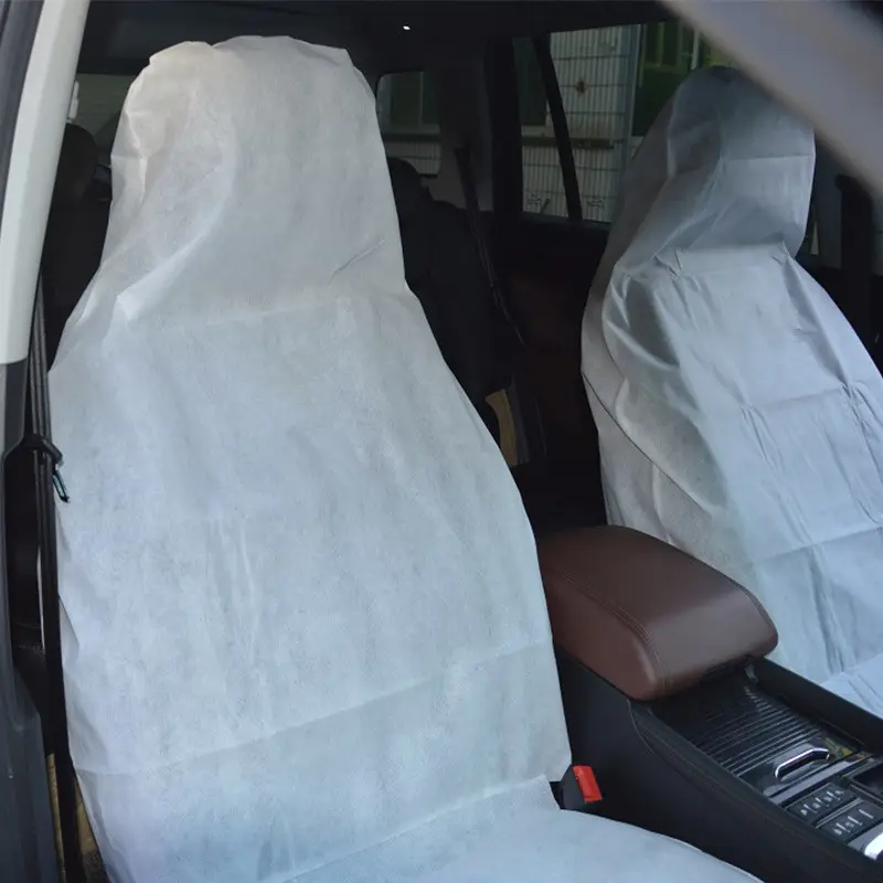 Capa de assento não tecido descartável para reparo de carro, capa detalhada de serviço de reparo de carro para viagens