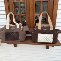 Sac de transport pour petit animal de compagnie en velours ultra doux, nouveau design, sac à bandoulière confortable pour chien, sac à main pour chien et chat