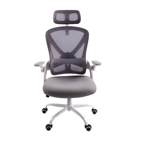 Chaise de bureau ergonomique pivotante en maille, moderne, réglable en hauteur, confortable et de style exécutif